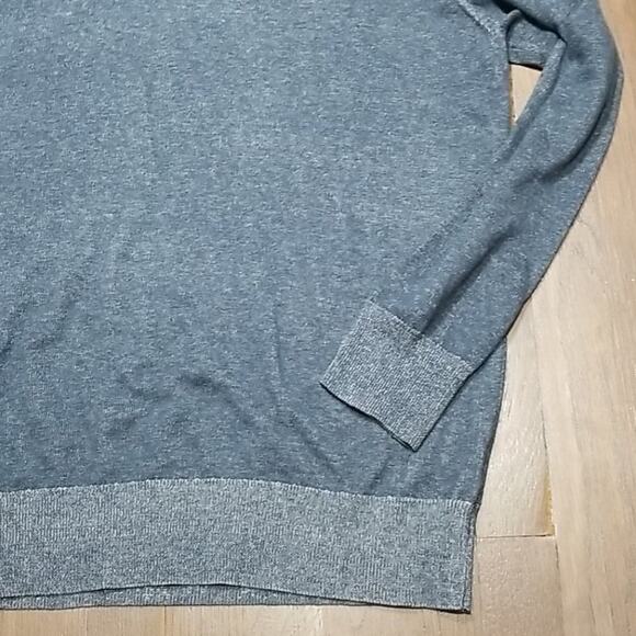 J. Ferrar Blue Heather Shaw Collar Sweater - Picture 3 of 5